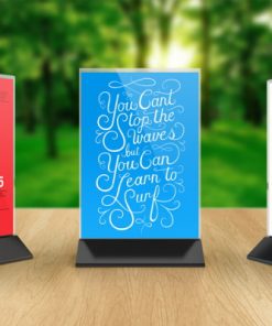 Kệ menu mica báo giá KM-2312